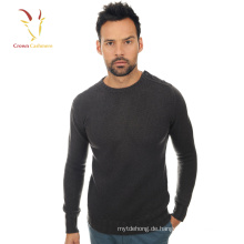 Merino Wolle gestrickt Herren Rundhals Pullover Pullover